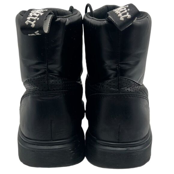 Dr Martens Boots Men's 7 Women’s 8 Kamar Brando Perfed Black Leather Boot - Picture 4 of 6